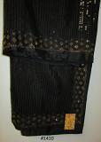 Bold & Beautiful Black Chiffon Georgette Gold CZ Saree  